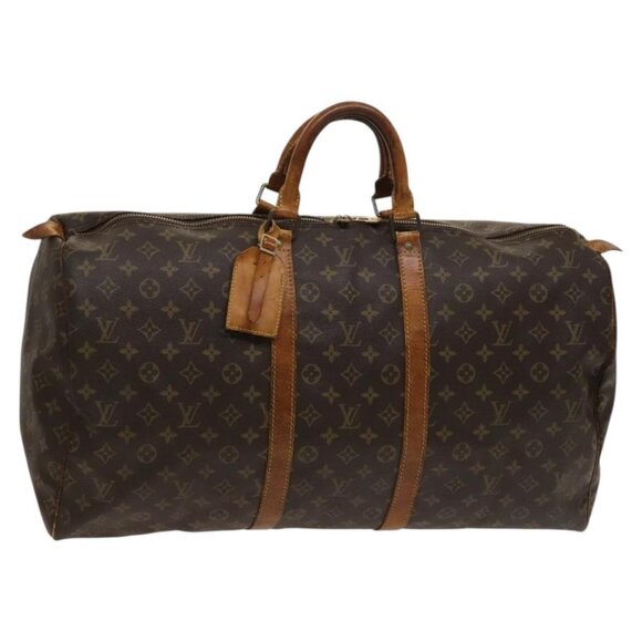 LOUIS VUITTON Monogram Keepall 55 Boston Bag M41424 LV Auth 120995 - Picture 1 of 16